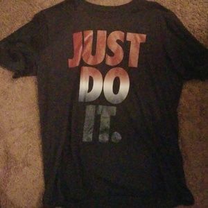 Nike tshirt red white and blue